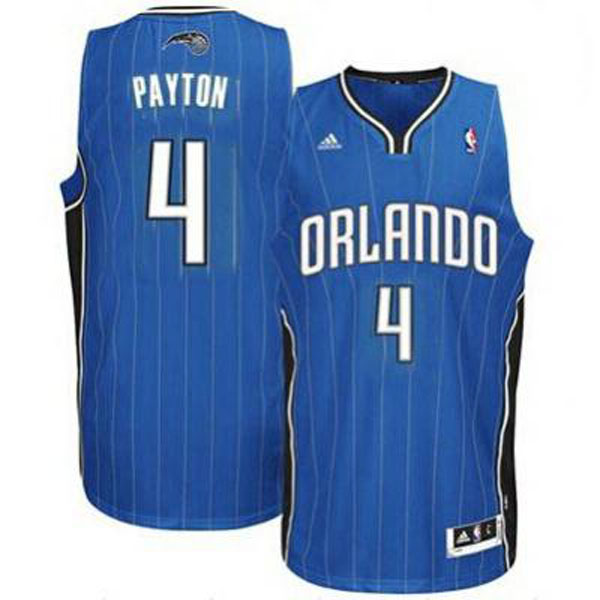 Men's  Orlando Magic #4 Elfrid Payton Swingman Road Blue Jersey